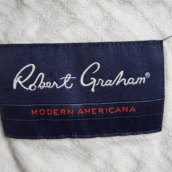 Robert Graham Mens Tailored Fit Short Sleeve Shirt Light Blue Large - Picture 5 of 10